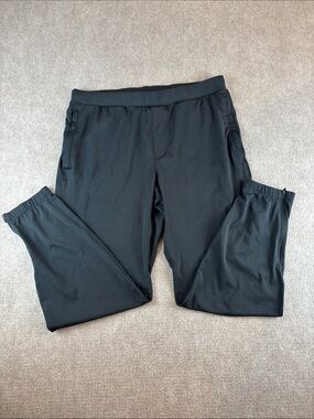 Mondetta Black Women's Jogger Pants with Zippered Ankle & Pockets Size L